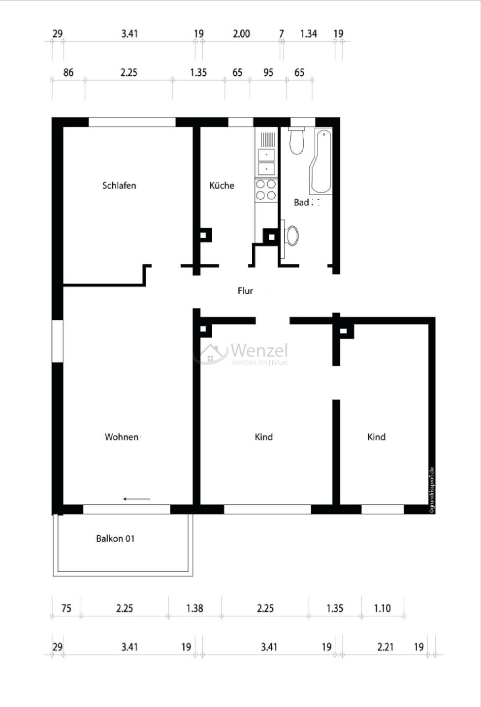 Grundriss Wohnung 07 Grundriss Wohnung 07