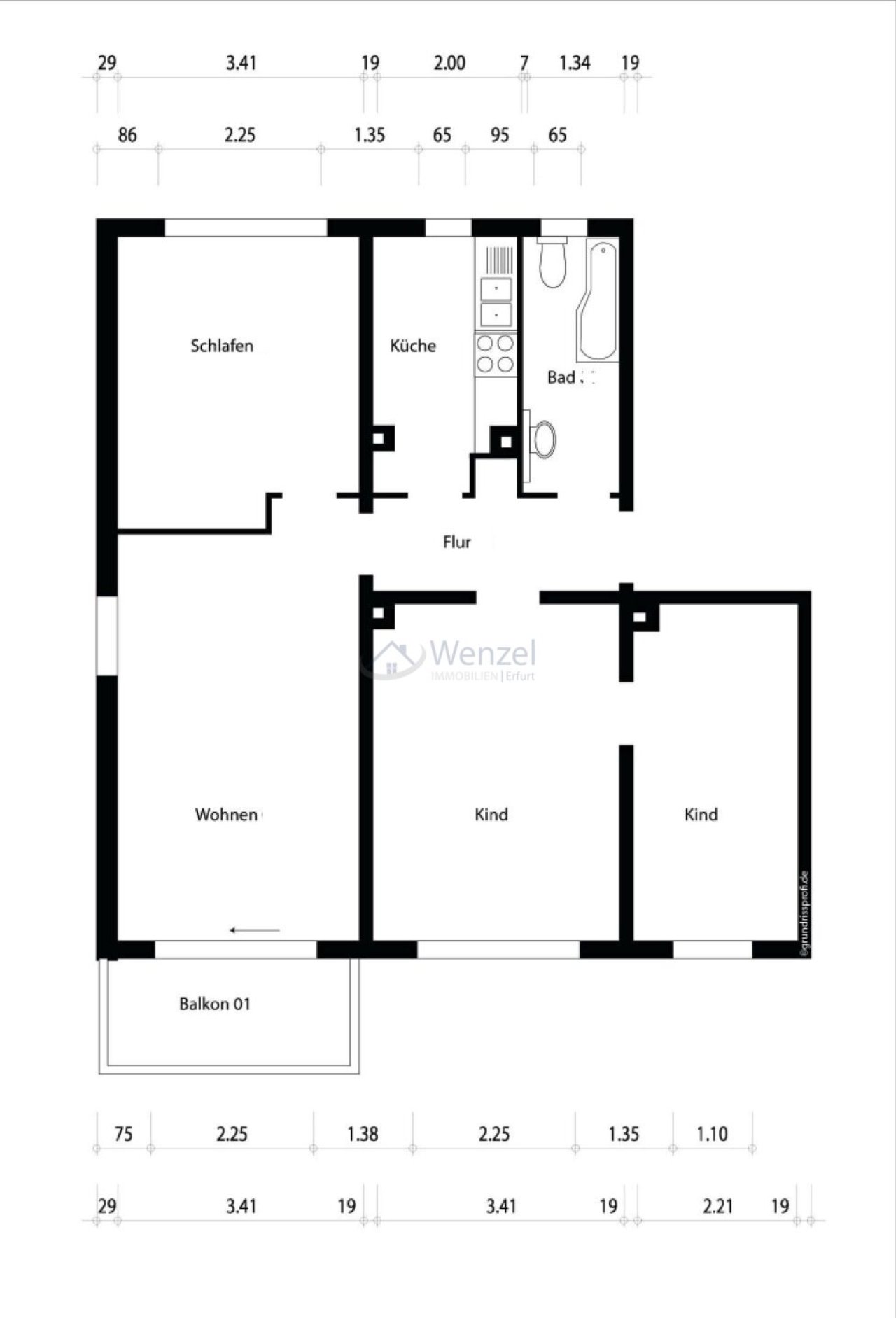 Grundriss Wohnung 07 Grundriss Wohnung 07