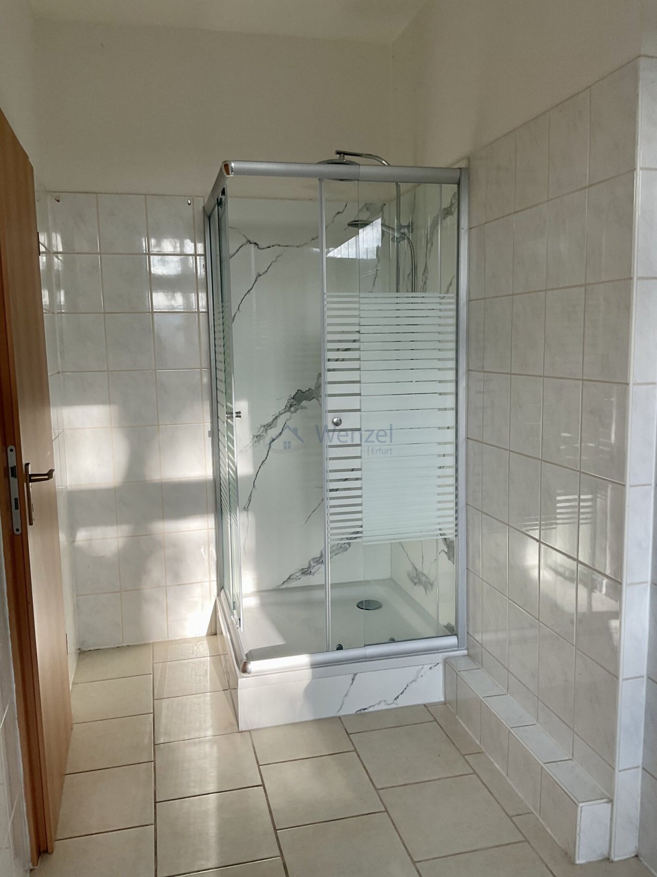 Neue Dusche