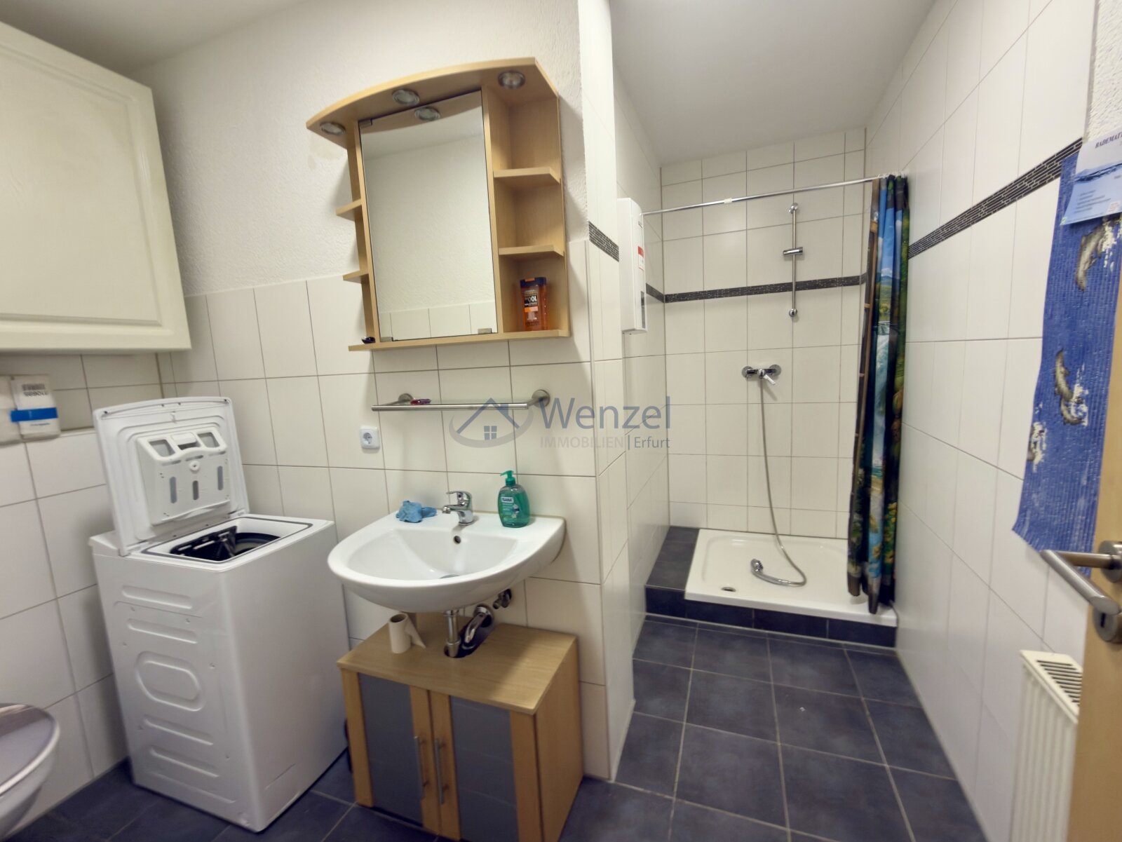 Funktionales Badezimmer in der Ferienwohnung